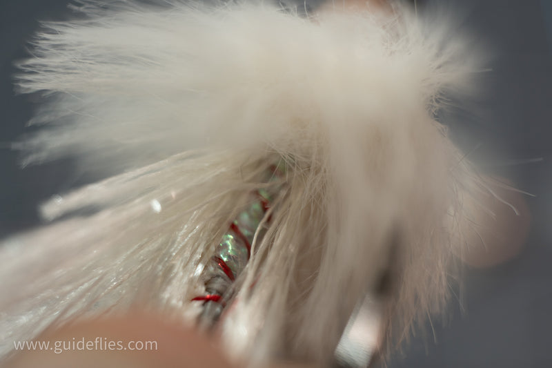 Synthetic Faux Fox Zonker designed by Dave McKenna combination of synthetic rabbit and body wrap from Semperfli tied on a Firehole barbless