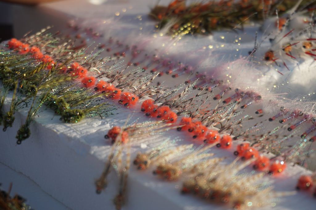 Dr. Taylor Bonefish puff in three different colors 